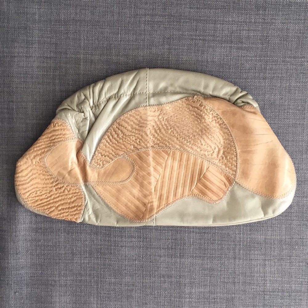 VTG Leather Patchwork Crossbody Bag & Clutch